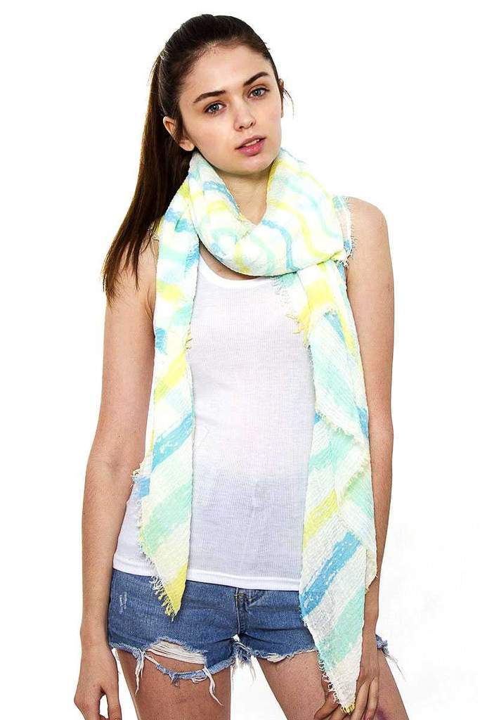 Striped Oblong Scarf-How to buy?
