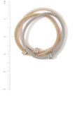 Rhinestone Charm Stretch Bracelet Set