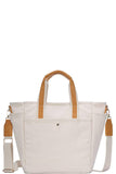 2in1 Designer Canvas Fabric Satchel With Long Strap