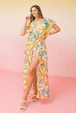A Printed Woven Maxi Cover Up--women dress-Naughty Smile Fashion-Organic Corset Co-USA