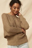 A Ribbed Knit Sweater Naughty Smile Fashion