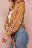 A Textured Knit Cardigan Sweater Naughty Smile Fashion