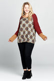Argyle Printed Waffle Knit Sweater Top #Dresswomen #Shorts #Youtubeshorts