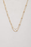 Ball Bead Chain Layered Necklace Naughty Smile Fashion