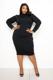 Bodycon Sweater Dress With Knot Detail Naughty Smile Fashion