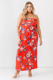 "Good morning! Start your day with positivity and Buy Plus Red Rose Midi Dress