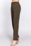 Straight Fit Twill Long Pants