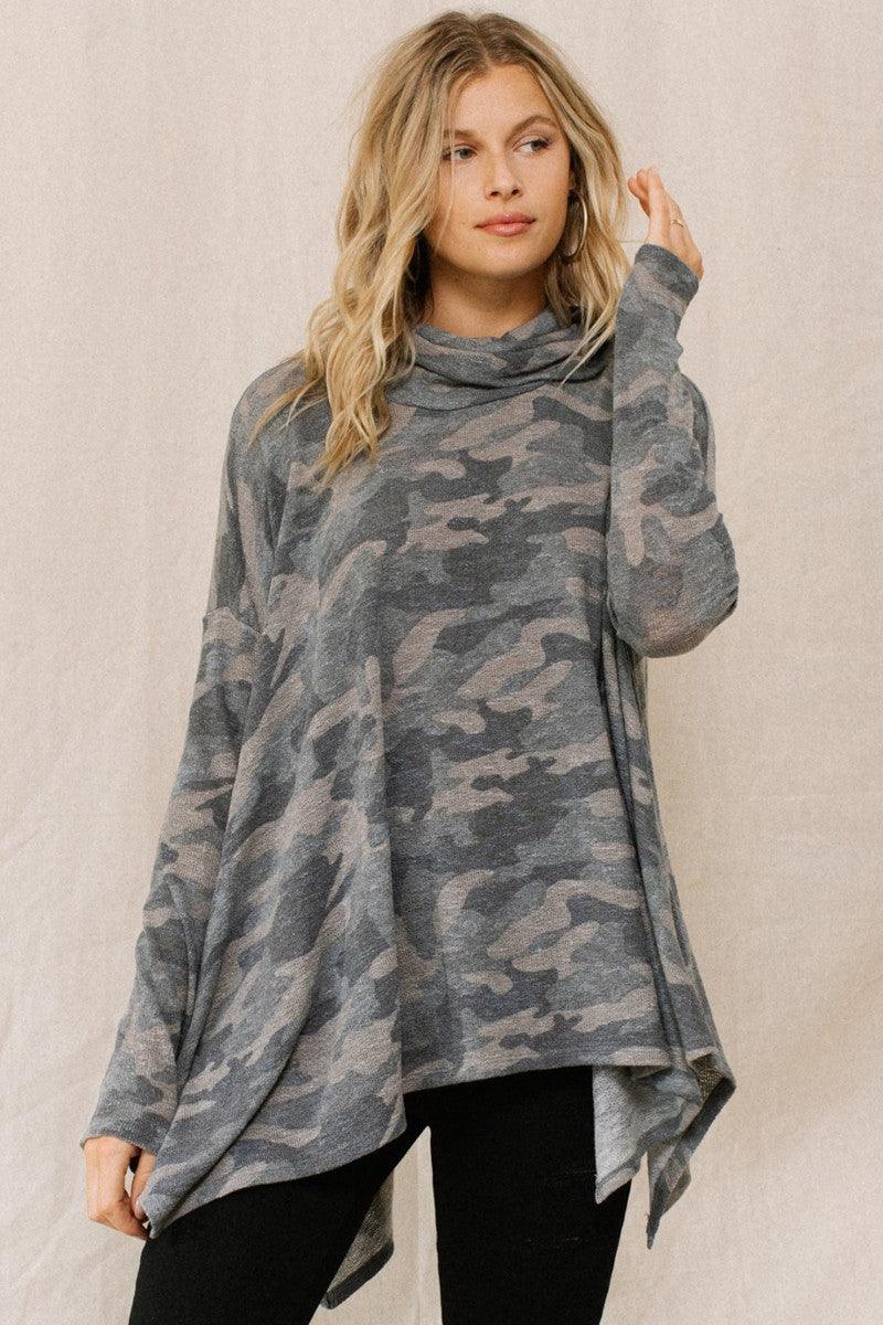 Camouflage Printed Turtleneck Top #Dresswomen #Shorts #Youtubeshorts--women dress-Naughty Smile Fashion-Organic Corset Co-USA