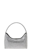 Chic Rhinestone Curve Zipper Handle Bag Naughty Smile Fashion