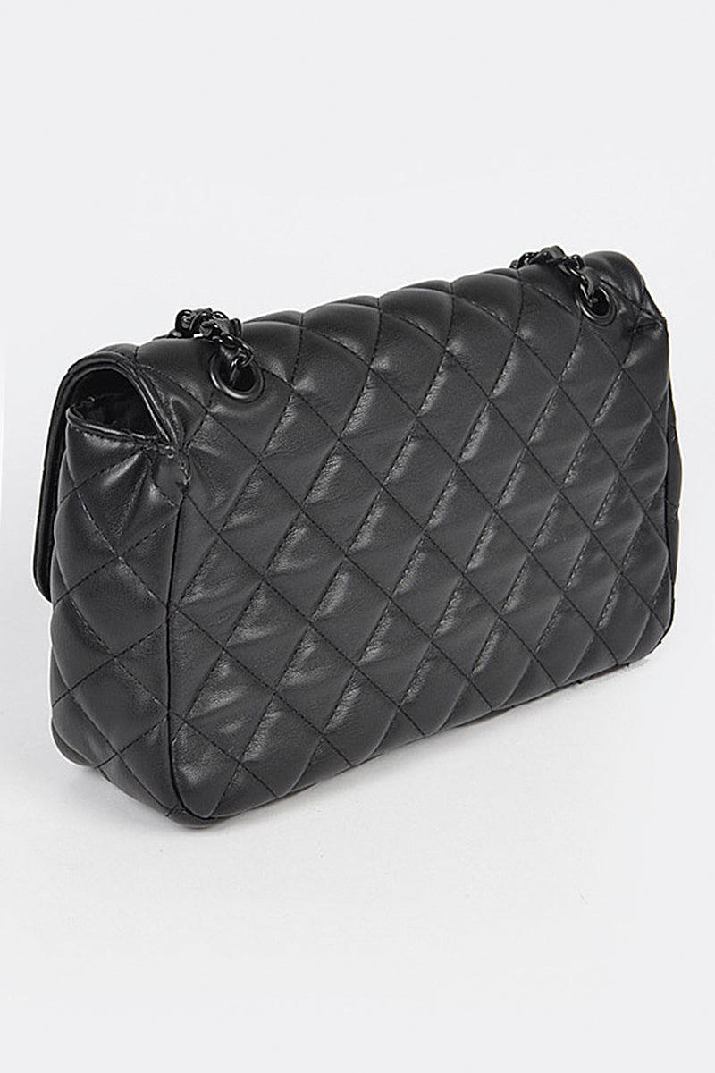 Classic Quilted Clutch Naughty Smile Fashion