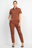 Collared Button-front Jumpsuit #Shorts #Youtubeshorts #YouTube