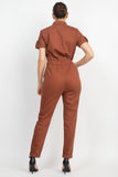 Collared Button-front Jumpsuit #Shorts #Youtubeshorts #YouTube