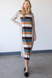 Colorblock Striped Dress Naughty Smile Fashion