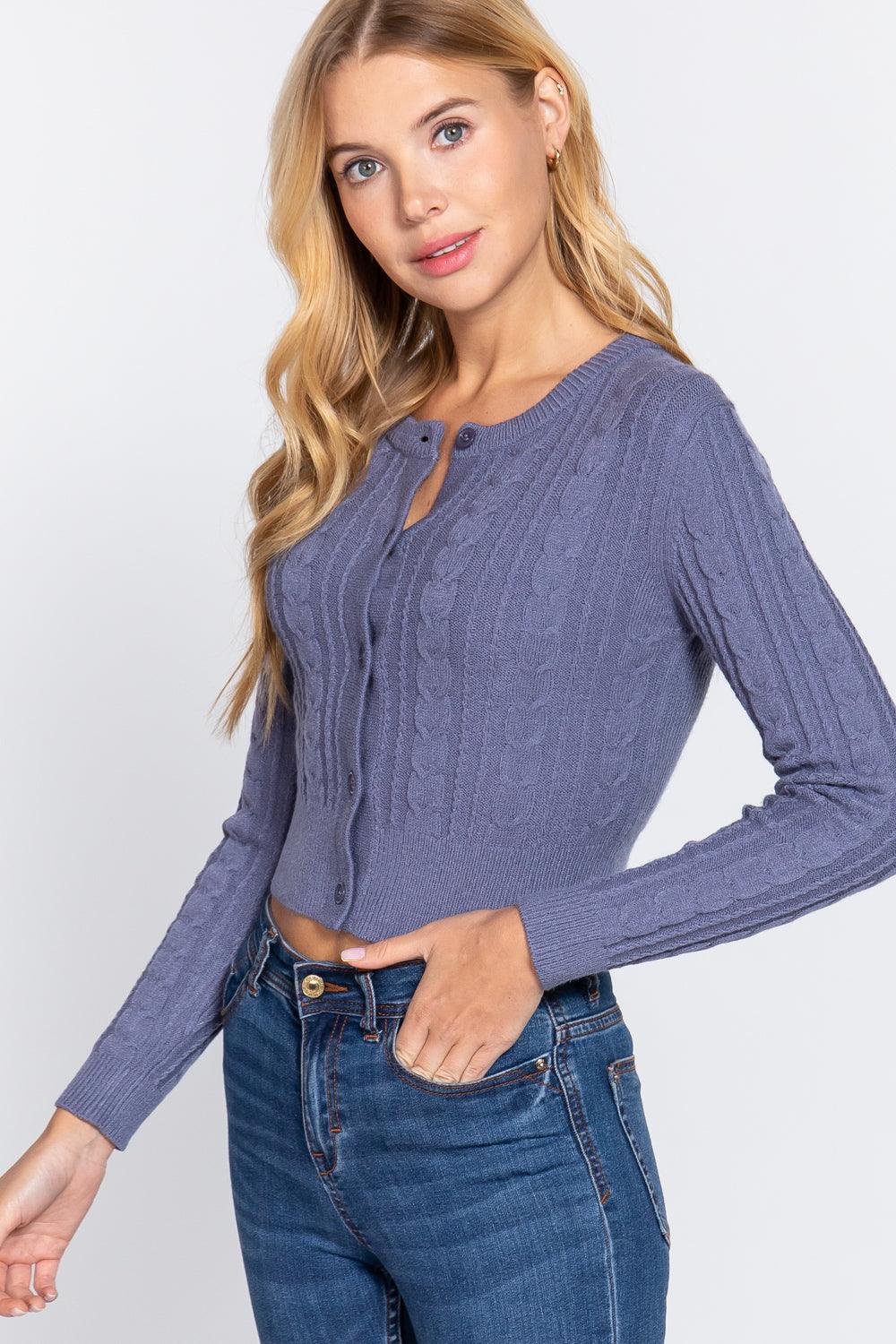Buying Guide: Stylish and Healthy Dresses 2023 | Fashionably Fit | Crew Neck Cable Sweater Cardigan