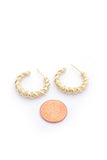 Croissant Open Circle Earring Naughty Smile Fashion