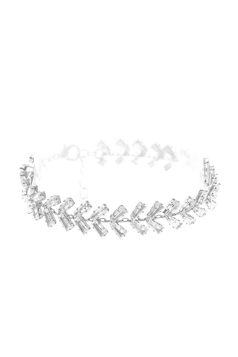 Crystal Baguette Trail Bracelet Naughty Smile Fashion