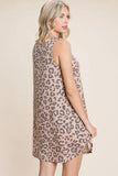 Cute Animal Print Cut Out Neckline Sleeveless Tunic Dress #Dresswomen #Shorts #Youtubeshorts