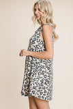 Cute Animal Print Cut Out Neckline Sleeveless Tunic Dress #Dresswomen #Shorts #Youtubeshorts