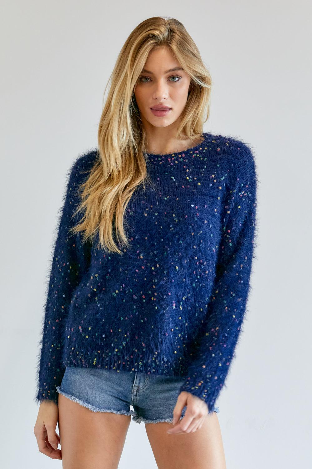 Cute Multi Color Polak Dot Sweater--women dress-Naughty Smile Fashion-Organic Corset Co-USA