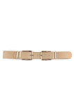 Double Sided Metal Smooth Buckle Belt Naughty Smile Fashion