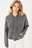 Drawstring Hoodie Sweater Naughty Smile Fashion