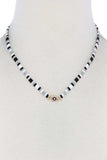 Evil Eye Charm Color Block Necklace Naughty Smile Fashion