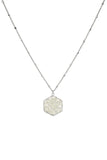Fashion Pearl Wraps Hexagon Pendant Necklace