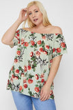 Floral Print Off The Shoulder Top #Dresswomen #Shorts #Youtubeshorts Naughty Smile Fashion