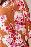 Floral Print Yummy Rib Knit Top #Dresswomen #Shorts #Youtubeshorts