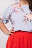 Floral Printed Woven Blouse #Dresswomen #Shorts #Youtubeshorts
