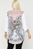 Floral Wings Sublimation Print, Long Body Cardigan #Dresswomen #Shorts #Youtubeshorts
