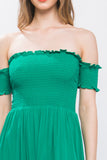 Flowy Off The Shoulder Dress Naughty Smile Fashion