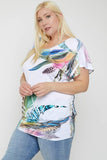 Flutter Sleeve Top Featuring A Multicolored Feather #Dresswomen #Shorts #Youtubeshorts Naughty Smile Fashion