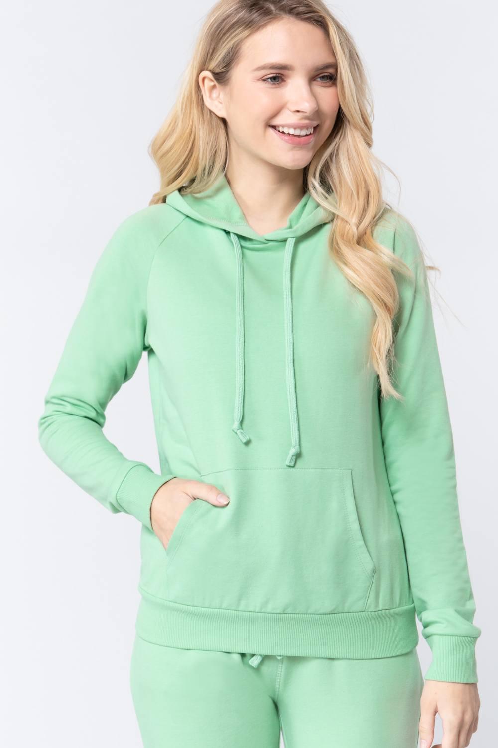 French Terry Pullover Hoodie Naughty Smile Fashion