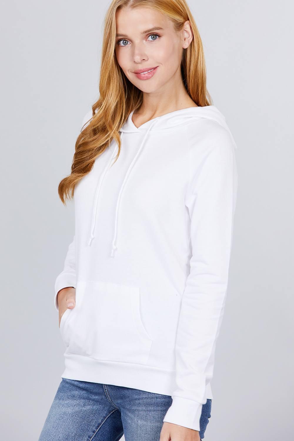 French Terry Pullover Hoodie Naughty Smile Fashion
