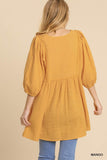 Buying Guide: Stylish and Healthy Dresses 2023 | Fashionably Fit | Gauze Slub V-neck Frayed Edge Detail Tunic Dress