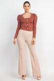 Geometric Cami Puff Sleeves Blazer Top Set--women dress-Naughty Smile Fashion-Organic Corset Co-USA