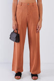 High Waisted Stretchy High Quality Casual Pant Relaxed Fit Camel Pant Naughty Smile Fashion