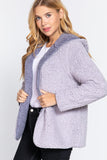 Hoodie Faux Fur Reversible Jacket--women dress-Naughty Smile Fashion-Organic Corset Co-USA