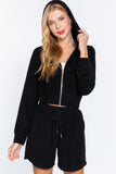 Hoodie Terry Towelling Jacket--women dress-Naughty Smile Fashion-Organic Corset Co-USA