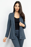 Houndstooth Notch Seamed Blazer--women dress-Naughty Smile Fashion-Organic Corset Co-USA