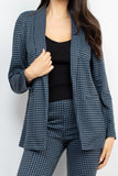 Buying Guide: Stylish and Healthy Dresses 2023 | Fashionably Fit | Houndstooth Notch Seamed Blazer