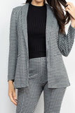 Buying Guide: Stylish and Healthy Dresses 2023 | Fashionably Fit | Houndstooth Notch Seamed Blazer