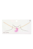 Iridescent Moon Gold Dipped Necklace