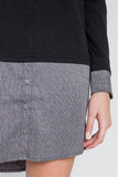 Knit Combo Long Sleeve Sweater Dress--women dress-Naughty Smile Fashion-Organic Corset Co-USA