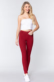 Knit Twill Jeggings Naughty Smile Fashion