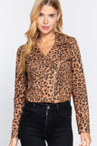 Buying Guide: Stylish and Healthy Dresses 2023 | Fashionably Fit | Leopard Print Faux Suede Biker Jacket