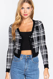 Buying Guide: Stylish and Healthy Dresses 2023 | Fashionably Fit | Long Sleeve V-neck Fitted Button Down Plaid Sweater Cardigan