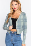 Buying Guide: Stylish and Healthy Dresses 2023 | Fashionably Fit | Long Sleeve V-neck Fitted Button Down Plaid Sweater Cardigan