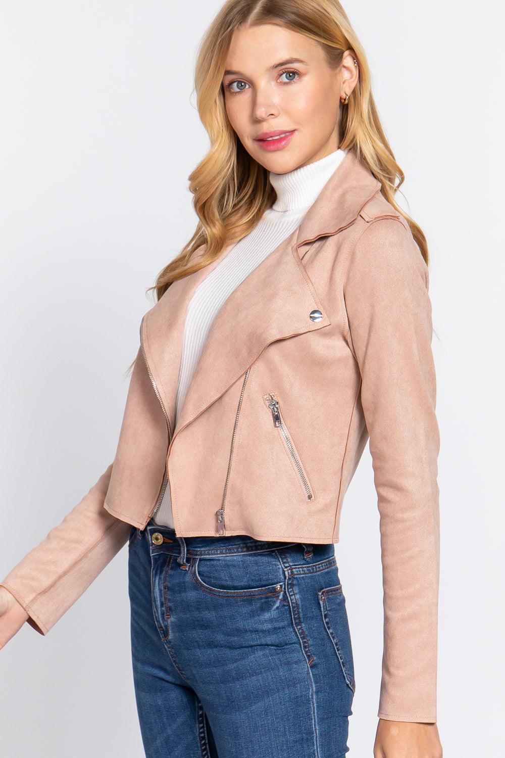 Buying Guide: Stylish and Healthy Dresses 2023 | Fashionably Fit | Long Slv Biker Faux Suede Short Jacket
